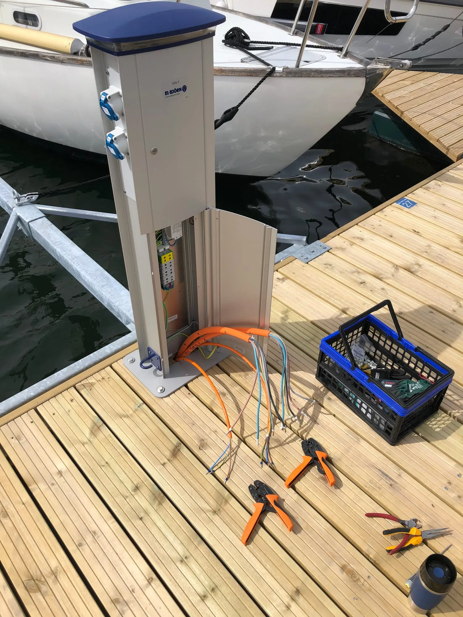 Elektriker for brygge og marina